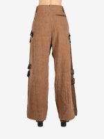 COMMUNS - Women Buckle Straps Loose Fit Pants - Image 3