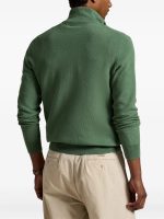 POLO RALPH LAUREN - Men Long Sleeve Cotton 1/2 Zip Sweater Pullover - Image 2