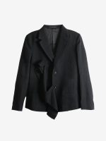 Y'S - Women O-Left Front Drape Jacket - Image 5