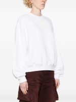 T BY ALEXANDER WANG - Women Essential Terry Crew Sweatshirt W/ Puff Paint Logo - Image 2