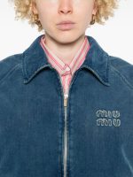 MIU MIU - Women Washed Corduroy Jacket - Image 4