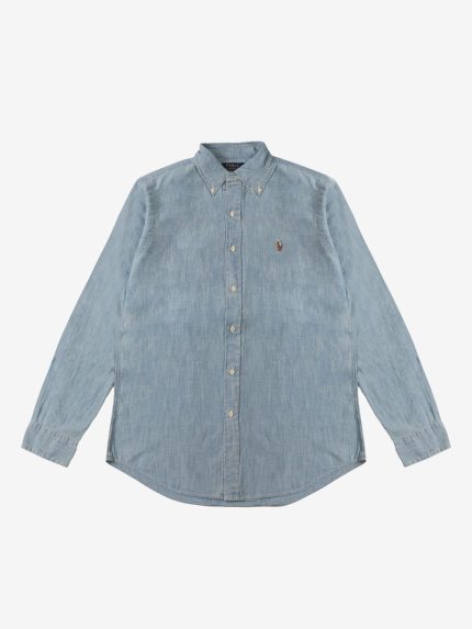 POLO RALPH LAUREN - Men Long-Sleeve Indigo Chambray Sportshirt