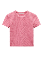 T BY ALEXANDER WANG - Women Jacquard Logo Baby Tee - Image 5
