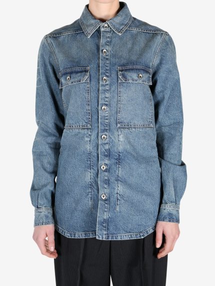RICK OWENS DRKSHDW - Women Denim Outershirt Jacket
