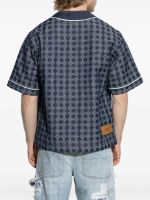 AMIRI - Men Ma Quad Denim Baseball Shirt - Image 2