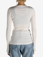 AURALEE - Women Organic Soft Rib Henley Neck P/O T-Shirt - Image 3