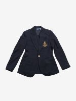 POLO RALPH LAUREN - Women Logo Crest Knit Blazer