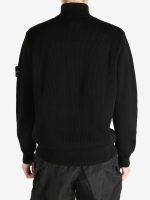 STONE ISLAND - Men Ribbed Full Zip Turtleneck - Image 3