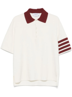 THOM BROWNE - Men Rugby Fit Milano Stitch Short Sleeve Polo - Image 4