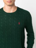 POLO RALPH LAUREN - Men Wool Cable-Knit Sweater - Image 4