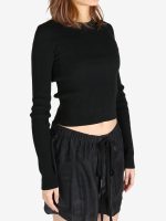 ANN DEMEULEMEESTER - Women Kati Cropped Sweater - Image 2