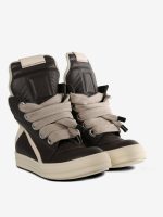 RICK OWENS - Women Scarpe In Pelle Jumbolace Geobasket Sneakers - Image 2