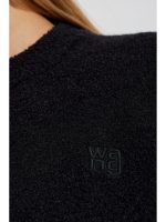 T BY ALEXANDER WANG - Women Embroidered Logo Relaxed Crewneck Pullover - Image 4
