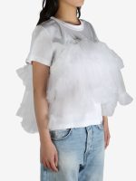 COMME DES GARCONS NOIR - Women Layered Nylon Tulle Skirt T-Shirt - Image 2