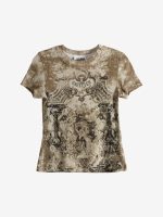 JEAN PAUL GAULTIER - Women Ribbed "Le Medaillon" T-Shirt - Image 4