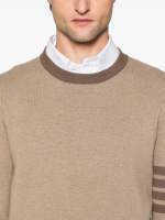 THOM BROWNE - Men Milano Stitch Crew Neck Shirt - Image 4