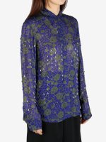 DRIES VAN NOTEN - Women Sheer Appliqué Blouse - Image 2