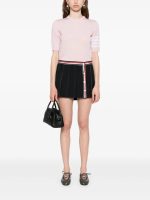 THOM BROWNE - Women Mini Mini Button Front Pleated Wrap Skirt