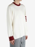 THOM BROWNE - Men Rugby Fit Milani Stitch Crew Neck Pullover - Image 2