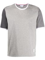 THOM BROWNE - Men Short Sleeve Ringer Tee In Medium Weight Jersey - Image 5