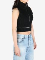 MM6 Maison Margiela - Women Knitted Zip Vest - Image 2