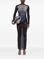 JEAN PAUL GAULTIER - Women Printed "Le Mâle" Mesh Long Dress