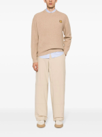 MAISON KITSUNE - Men Tonal Fox Head Patch Comfort Ribbed Jumper