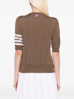 THOM BROWNE - Women Jersey Stitch Short Sleeve Shirt - Image 3
