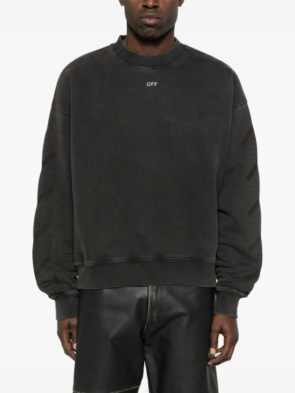 OFF WHITE - Men Bw S.Matthew Skate Crewneck Sweatshirt