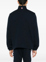 THOM BROWNE - Men Funnel Neck Half Zip Pullover - Image 3