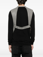 RICK OWENS - Men Leather Padded Cargo Vest - Image 3
