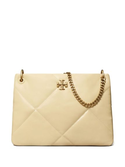 Tan bag, front view