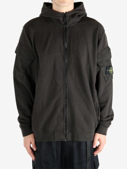 STONE ISLAND - Men Casual Hooded Zip Up Hoodie Sweater