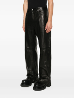 RICK OWENS - Men Lambskin Geth Jeans - Image 2