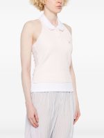 T BY ALEXANDER WANG - Women Layered Polo Mini Halter Top - Image 2