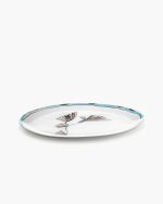 SERAX X MARNI - Camelia Aubergine Mf Oval Plate °2 Camelia Aubergine Mf - Image 3