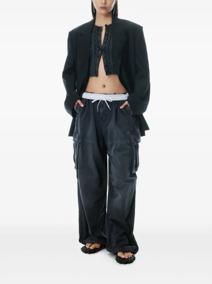 ALEXANDER WANG - Women Turned Down Elastic Cargo Pant