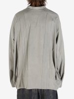 ZIGGY CHEN - Men Gathered Long Sleeve T-Shirt - Image 3