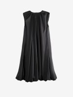 AMOMENTO - Women Cotton Volume Shirring Dress - Image 4