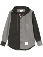 THOM BROWNE - Men Hooded Straight Fit Long Sleeve Sweats - Image 5
