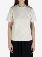 BURBERRY - Women Check Pattern T-Shirt