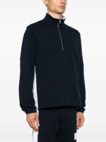 THOM BROWNE - Men Funnel Neck Half Zip Pullover - Image 2