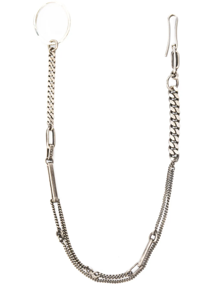 Silver necklace,front view