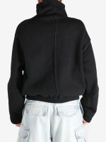 DRIES VAN NOTEN - Men Zip Up Mock Neck Sweater - Image 3