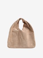 Tan bag, front view