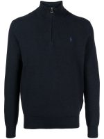POLO RALPH LAUREN - Men Long Sleeve Cotton 1/2 Zip Sweater Pullover - Image 5