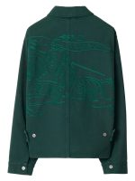 BURBERRY - Men Embroidered EKD Casual Overshirt - Image 6