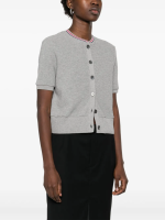 THOM BROWNE - Women Short Sleeve Crew Neck Cardigan - Image 2