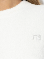 T BY ALEXANDER WANG - Women Embroidered Logo Relaxed Crewneck Pullover - Image 4