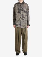 ZIGGY CHEN - Men Digital Print Asymmetric Shirt - Image 4